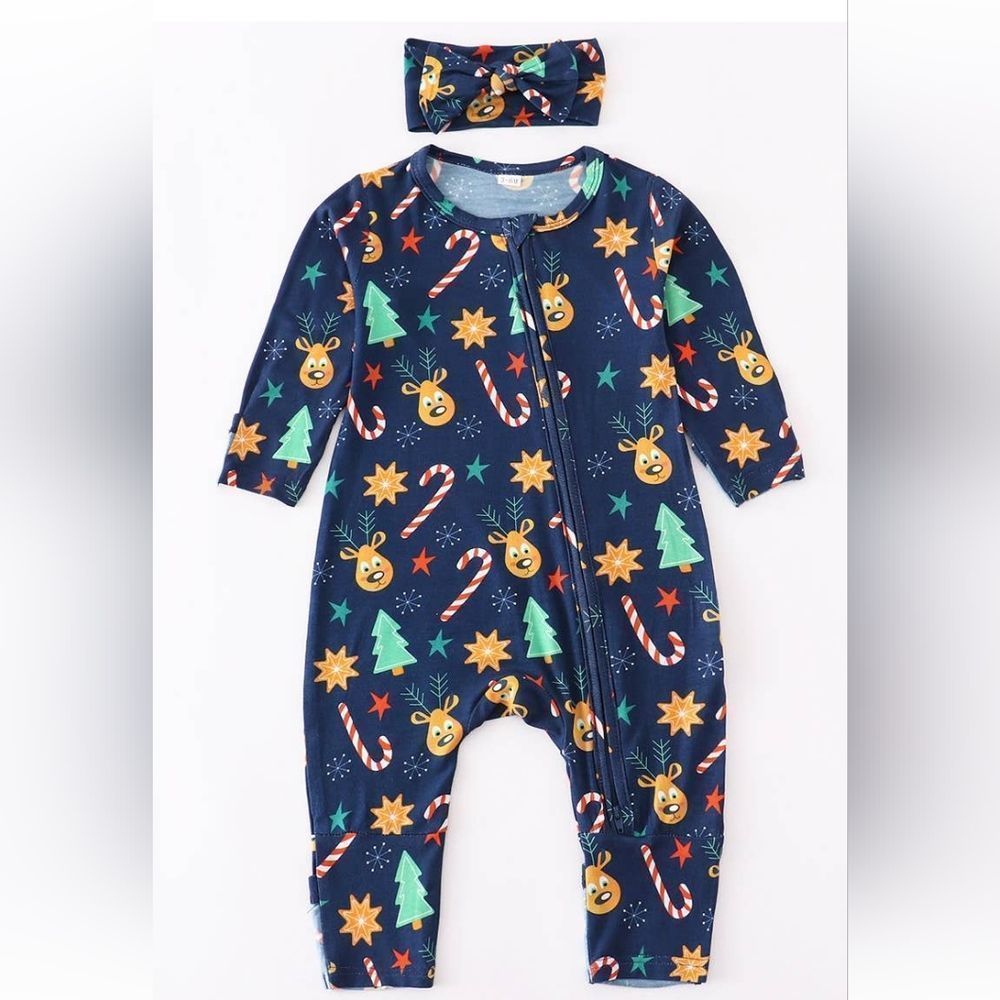 Baby Christmas Themed Romper 12-18 Months